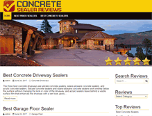 Tablet Screenshot of concretesealersreviews.com